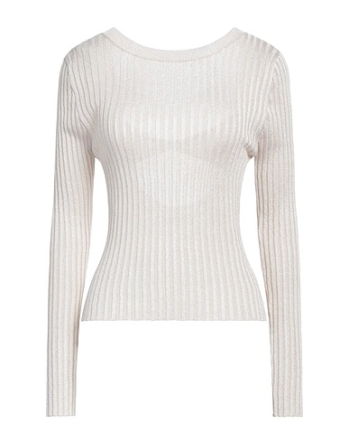 IN THE MOOD FOR LOVE Sweater Beige 89% Viscose, 5% Metallic fiber, 5% Polyamide, 1% Elastane