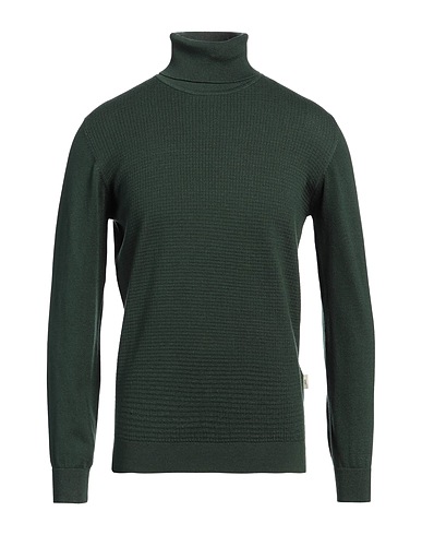 LIU •JO MAN Polo neck Dark green 41% Cotton, 28% Polyester, 13% Polyamide, 13% Acrylic, 5% Wool