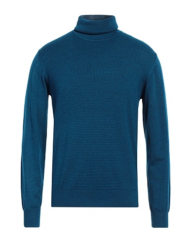 LIU •JO MAN Turtleneck Deep teal 41% Cotton, 28% Polyester, 13% Polyamide, 13% Acrylic, 5% Wool
