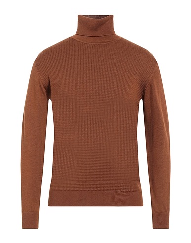 LIU •JO MAN Rollkragenpullover Kamel 41% Baumwolle, 28% Polyester, 13% Polyamid, 13% Acryl, 5% Wolle