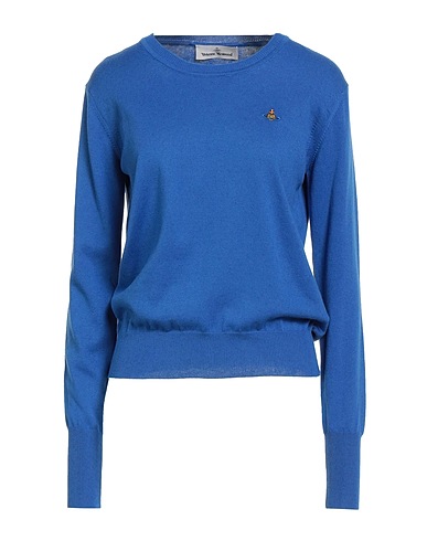 VIVIENNE WESTWOOD Pullover Blu china 85% Cotone, 15% Cachemire