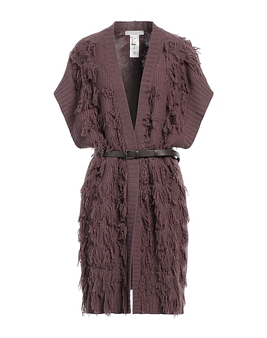 FABIANA FILIPPI Cardigan 75% Virgin Wool, 15% Silk, 10% Cashmere, Leather