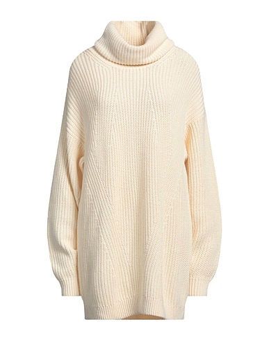 DESIGNERS REMIX Short dress Ivory 70% Cotton, 30% Merino Wool