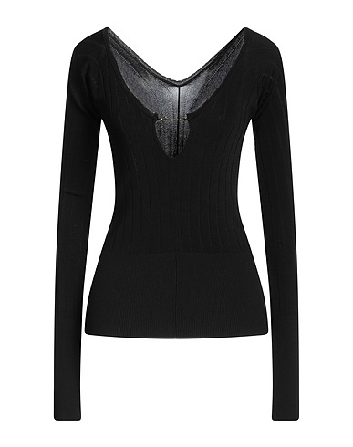 JACQUEMUS Sweater Black 94% Viscose, 6% Polyester