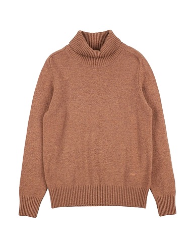 PAOLO PECORA Turtleneck Camel 100% Merino Wool