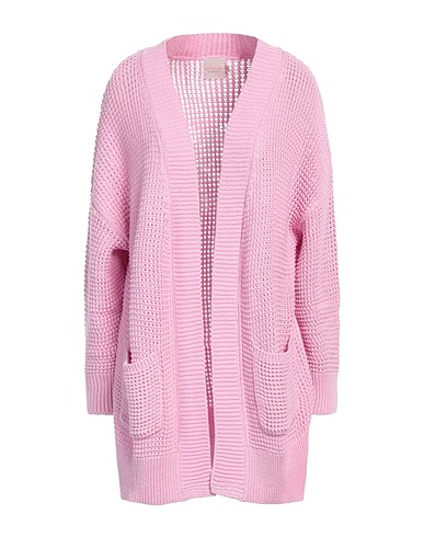 BRODIE CASHMERE Cardigan Pink 60% Cotton, 40% Hemp
