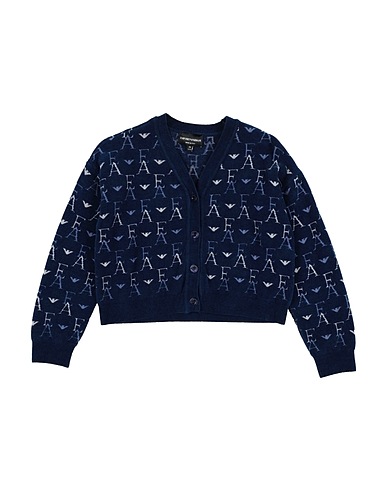 EMPORIO ARMANI Cardigan Blu notte 60% Viscosa, 38% Cotone, 2% Elastan