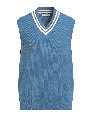 BRUNELLO CUCINELLI Cashmere jumper Slate blue 100% Cashmere