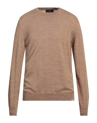 LIU •JO MAN Pullover Cammello 50% Lana Merino, 50% Acrilico