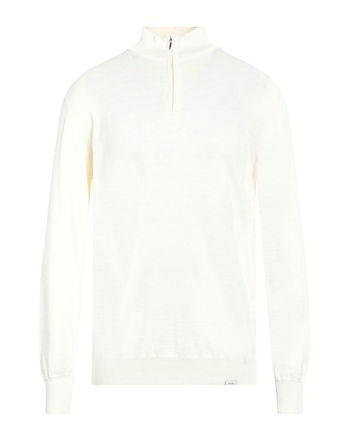 LIU •JO MAN Jumper with zip Ivory 50% Merino Wool, 50% Acrylic