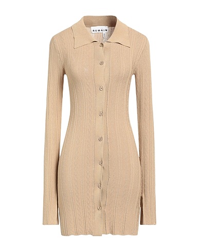 REMAIN BIRGER CHRISTENSEN Cardigan Khaki 63% Viscose, 37% Polyamide