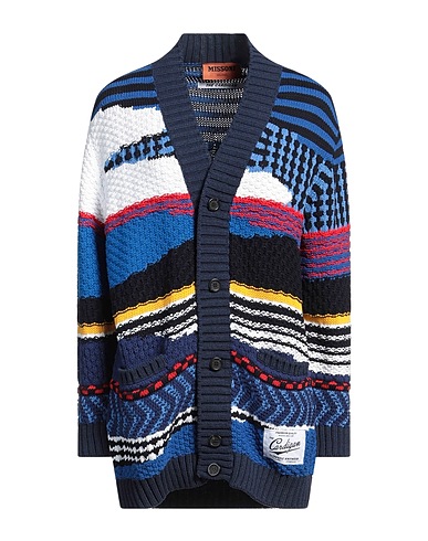 MISSONI Cardigan Midnight blue 75% Cotton, 25% Polyester