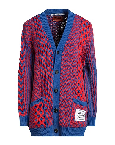 MISSONI Ζακέτα Έντονο μπλε 75% Βαμβάκι, 25% Πολυεστέρας