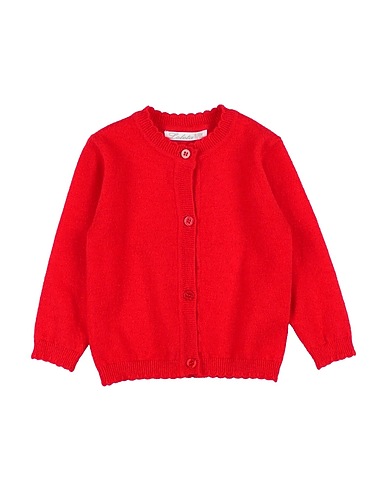 LOLETA Cardigan Red 44% Acrylic, 26% Polybutylene, 25% Polyamide, 5% Wool