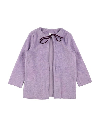 GIRO QUADRO Cardigan Lilla 66% Acrilico, 34% Poliammide