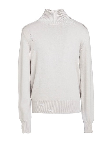 PAOLO PECORA Dolcevita Grigio chiaro 100% Lana Vergine