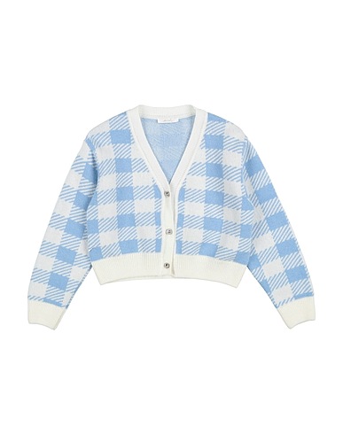 U+É Cardigan Celeste 45% Viscosa, 25% Lana Merino, 25% Poliammide, 5% Cachemire