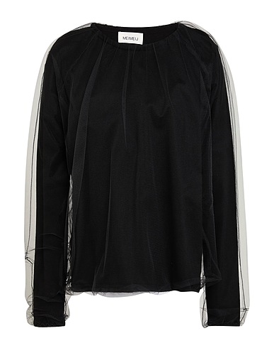 MEIMEIJ プルオーバー ブラック ウール 40% / レーヨン 30% / ナイロン 20% / カシミヤ 10%