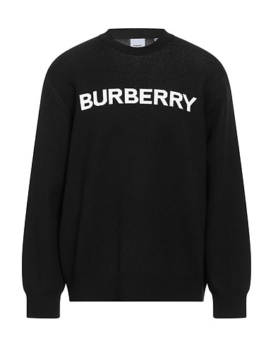 BURBERRY Pullover Schwarz 74% Wolle, 26% Baumwolle