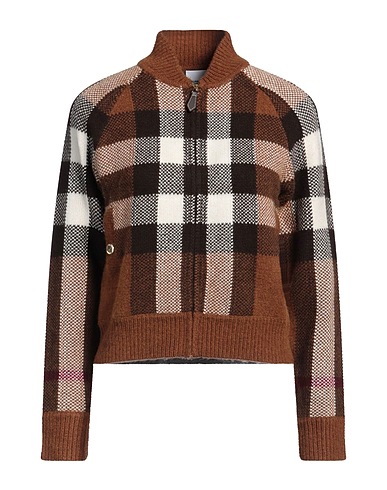 BURBERRY Cardigan MARRONE 72% Laine, 28% Cachemire, Polyamide, Élasthanne