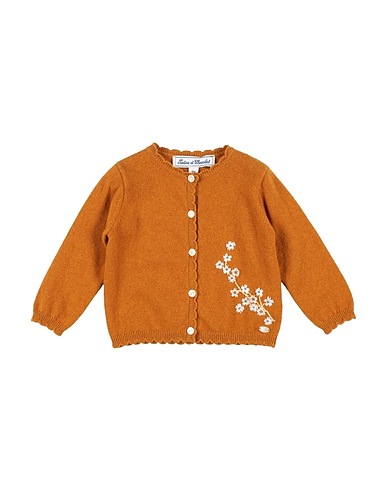 TARTINE ET CHOCOLAT Cardigan Senape 100% Lana
