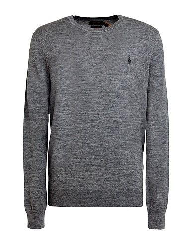 POLO RALPH LAUREN Jumper Grey 100% Merino Wool