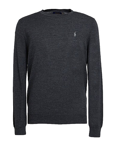 POLO RALPH LAUREN Jumper Charcoal 100% Merino Wool