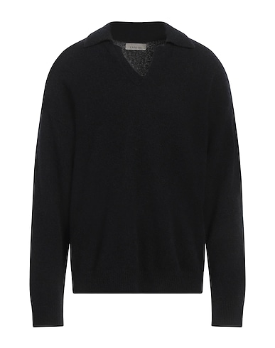 LANEUS Cashmere blend Black 71% Cashmere, 19% Silk, 10% Polyester