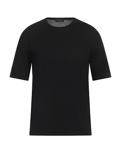 ROBERTO COLLINA Jumper Black 100% Cotton