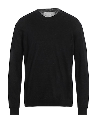 AMARANTO Jumper Black 70% Linen, 30% Cotton