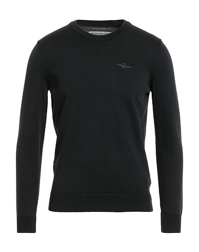 AERONAUTICA MILITARE Sweater Black 100% Cotton