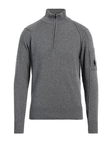 C.P. COMPANY Jumper with zip Lead 80% Wool, 20% Polyamide
