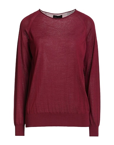 ROBERTO COLLINA Pullover Bordeaux 100% Lana Merino