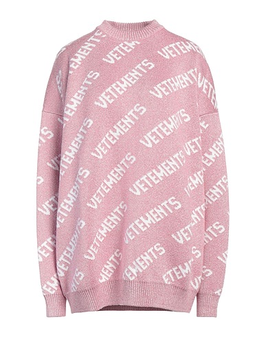 VETEMENTS Jumper Pink 52% Viscose, 33% Merino Wool, 15% Polyester