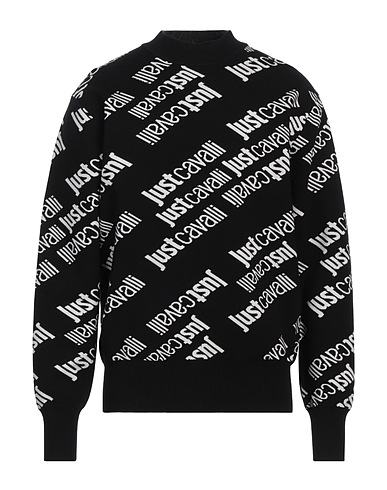JUST CAVALLI Jumper Black 68% Viscose, 32% Polyester