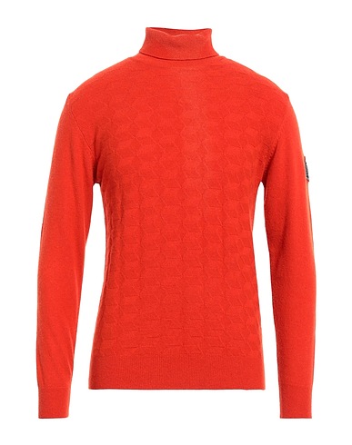 ROŸ ROGER'S Polo neck Rust 45% Wool, 25% Viscose, 25% Polyamide, 5% Cashmere