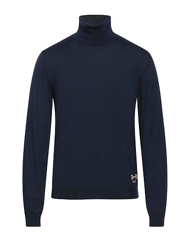 GUCCI Turtleneck Midnight blue 100% Wool, Polyamide, Elastane, Polyester