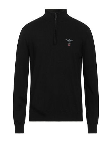 AERONAUTICA MILITARE Водолазка Чёрный 100% Шерсть