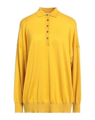 MASSIMO ALBA Maglia in Cachemire Giallo ocra 100% Cachemire