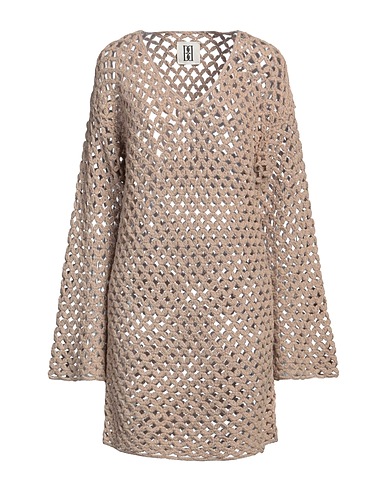 BY MALENE BIRGER Sheath dress Beige 100% Wool