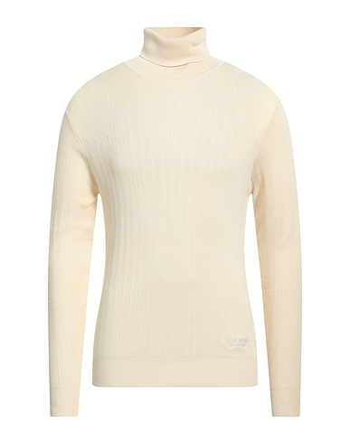 COSTUME NATIONAL Polo neck Cream 70% Viscose, 30% Nylon