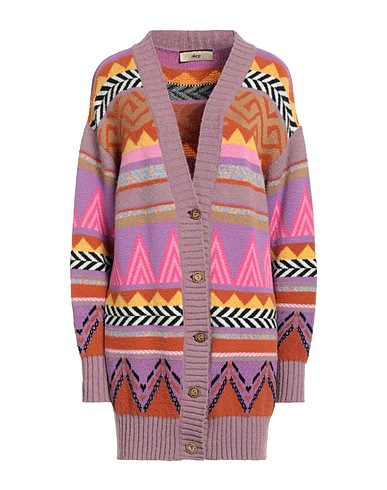 AKEP Cardigan Lilac 30% Polyamide, 25% Merino Wool, 23% Acrylic, 15% Alpaca wool, 7% Nylon