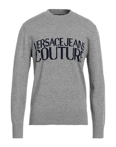 VERSACE JEANS COUTURE Jumper Grey 93% Wool, 7% Cashmere