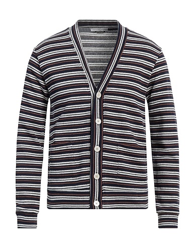 GREY DANIELE ALESSANDRINI Strickjacke Nachtblau 65% Baumwolle, 35% Polyester