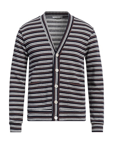 GREY DANIELE ALESSANDRINI Cardigan 65% Cotton, 35% Polyester