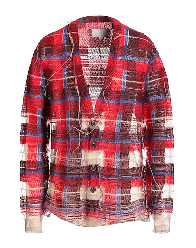 MAISON MARGIELA Cardigan ROSSO 58% Mohair wool, 38% Polyamide, 4% Wool