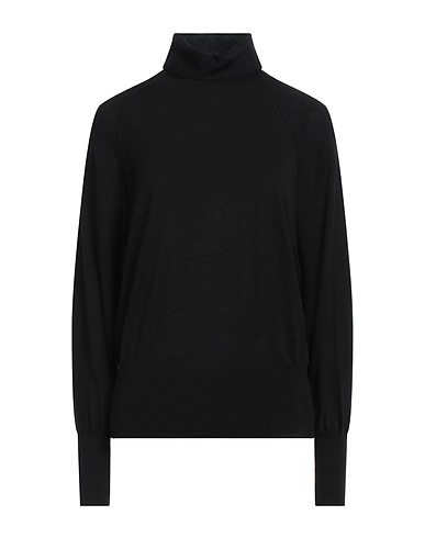 WILD CASHMERE Polo neck Black 55% Silk, 45% Cashmere