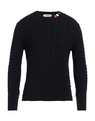 THOM BROWNE Jumper Midnight blue 100% Virgin Wool