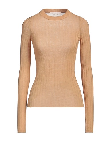 SPORTMAX Sweater Camel 100% Wool