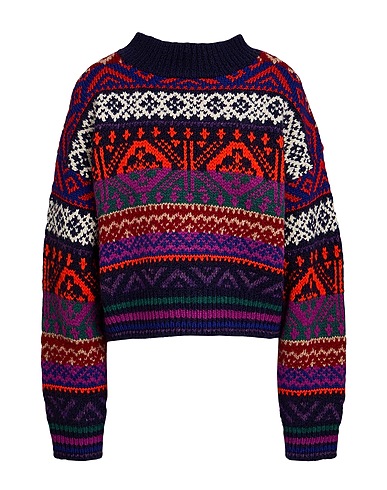 POLO RALPH LAUREN Turtleneck Dark purple 72% Wool, 8% Acrylic, 7% Recycled nylon, 7% Viscose, 6% Alpaca wool